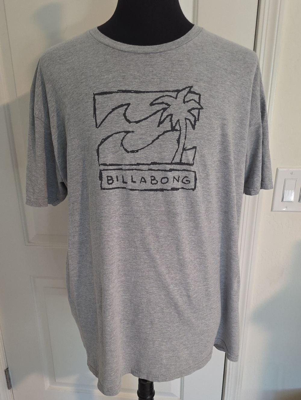 Billabong Light Grey Short Sleeve Logo Tee
